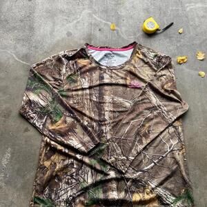 Realtree Pink and Camo Longsleeve Youth Size 2XL